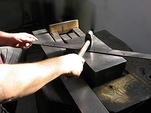 Manuelles Richten der Messer