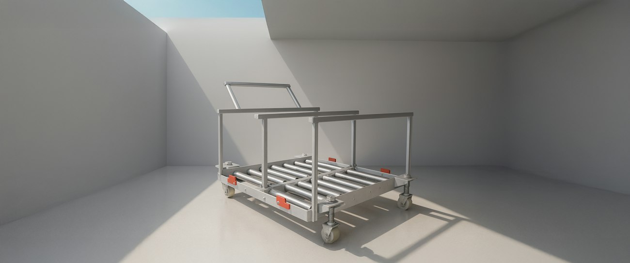 Industriewagen für Batteriemodule