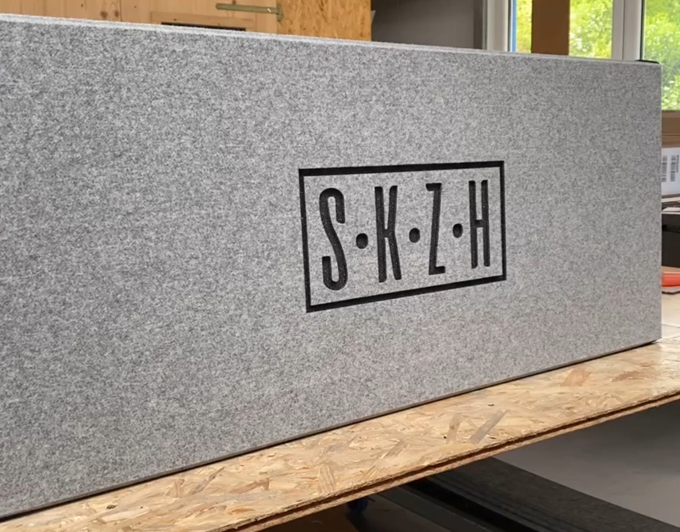 Schallelement aus Filz für Tonstudio
