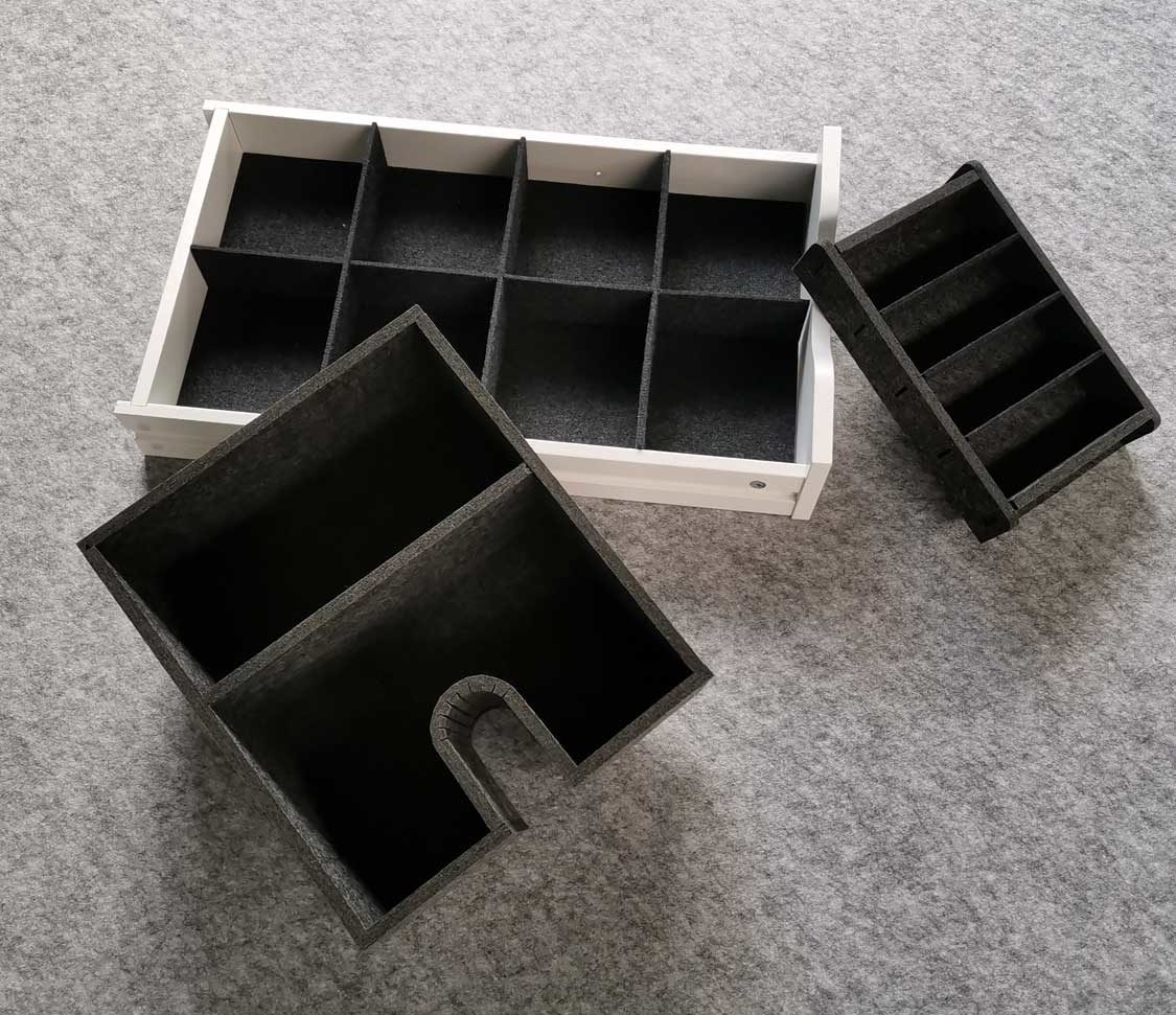 Behältnis für Brillen (Inlay)