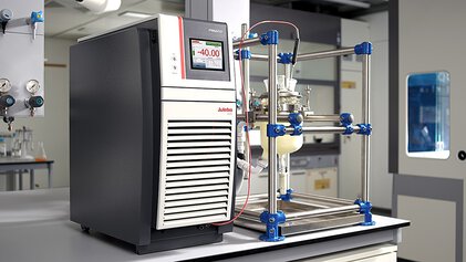 PRESTO A40 mit Glasreaktor im Labor
