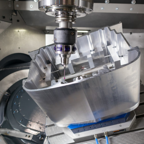 CNC-gefrästes Metallbauteil