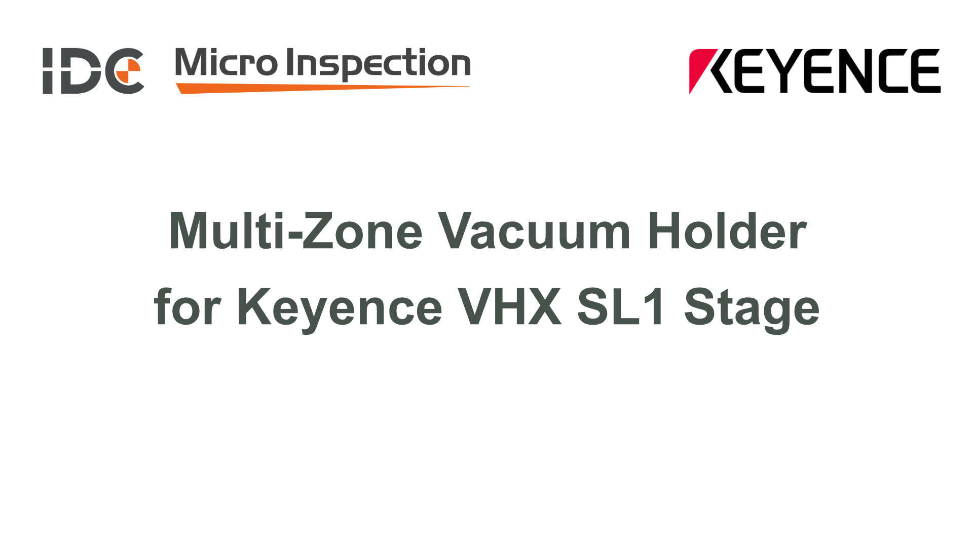 Online-Demo: VHX X1 mit SL1 300-mm-Stage
