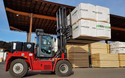 Kalmar-Elektrostapler ECG90-180 im Einsatz, 2019