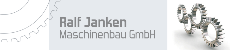 Company header of Ralf Janken Maschinenbau GmbH
