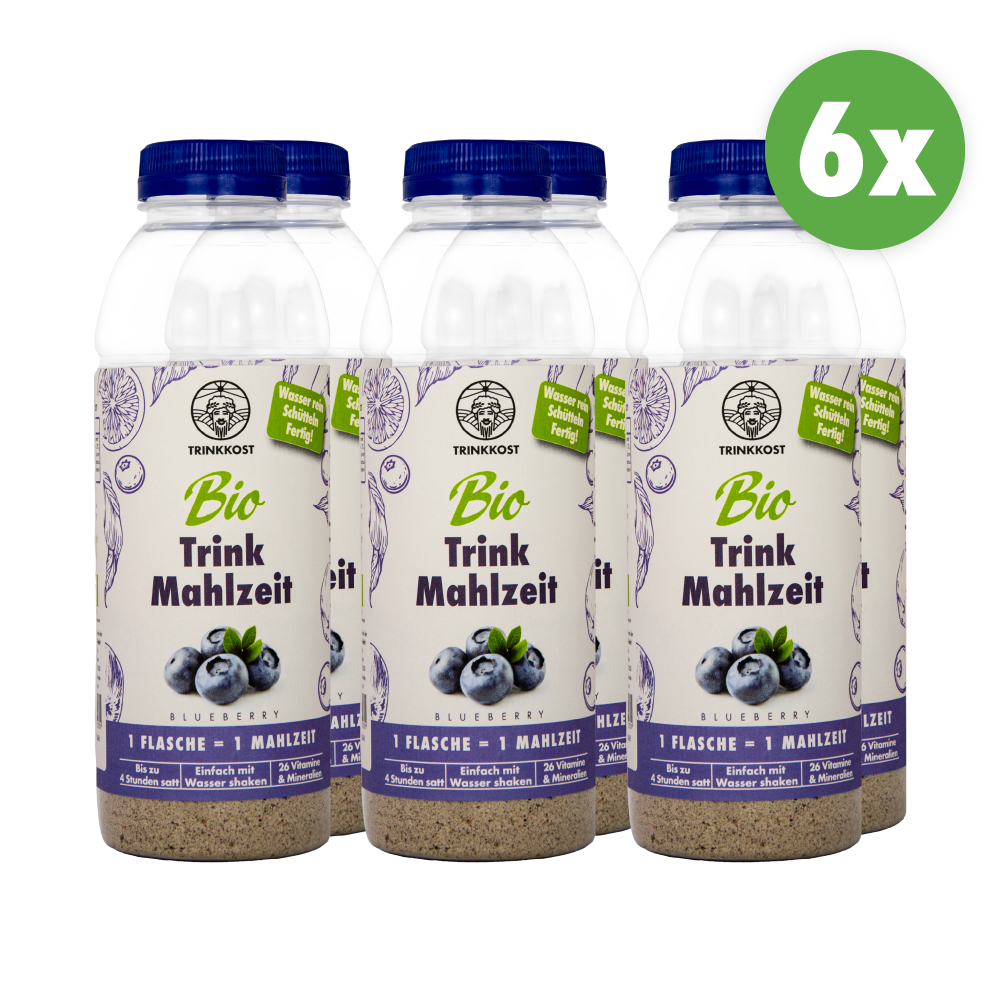 Bio-Trinkmahlzeit Blueberry, 6er-Set