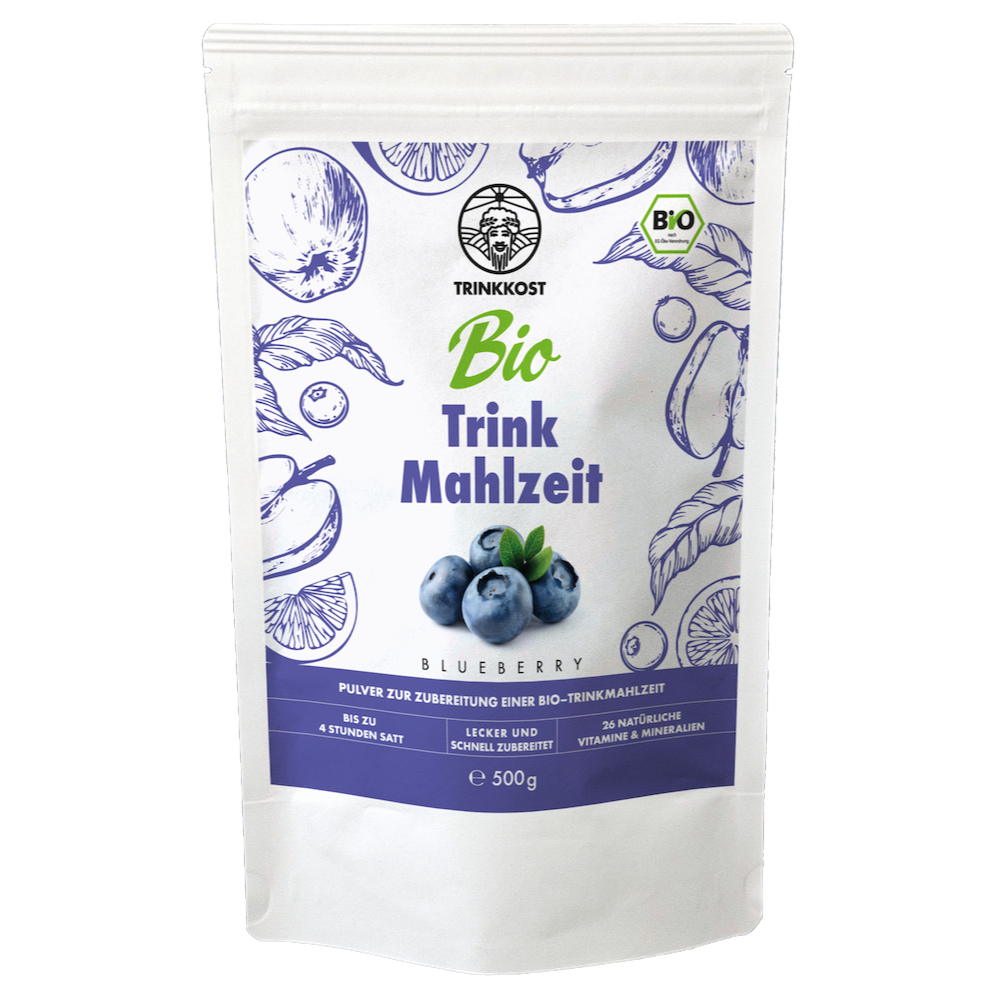 Bio-Trinkmahlzeit Blueberry (Vorratsbeutel 500 g)