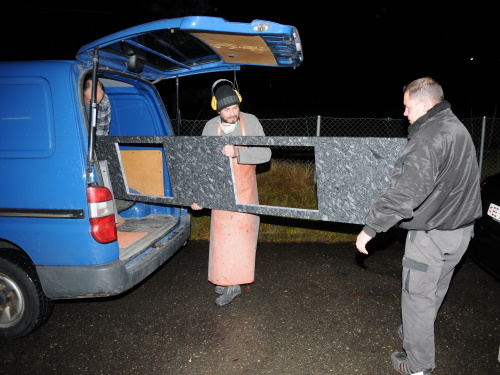 Transport der Küchenabdeckung