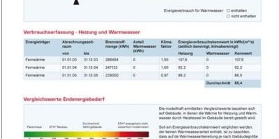Energieausweis (Bedarfs- und Verbrauchsausweis)
