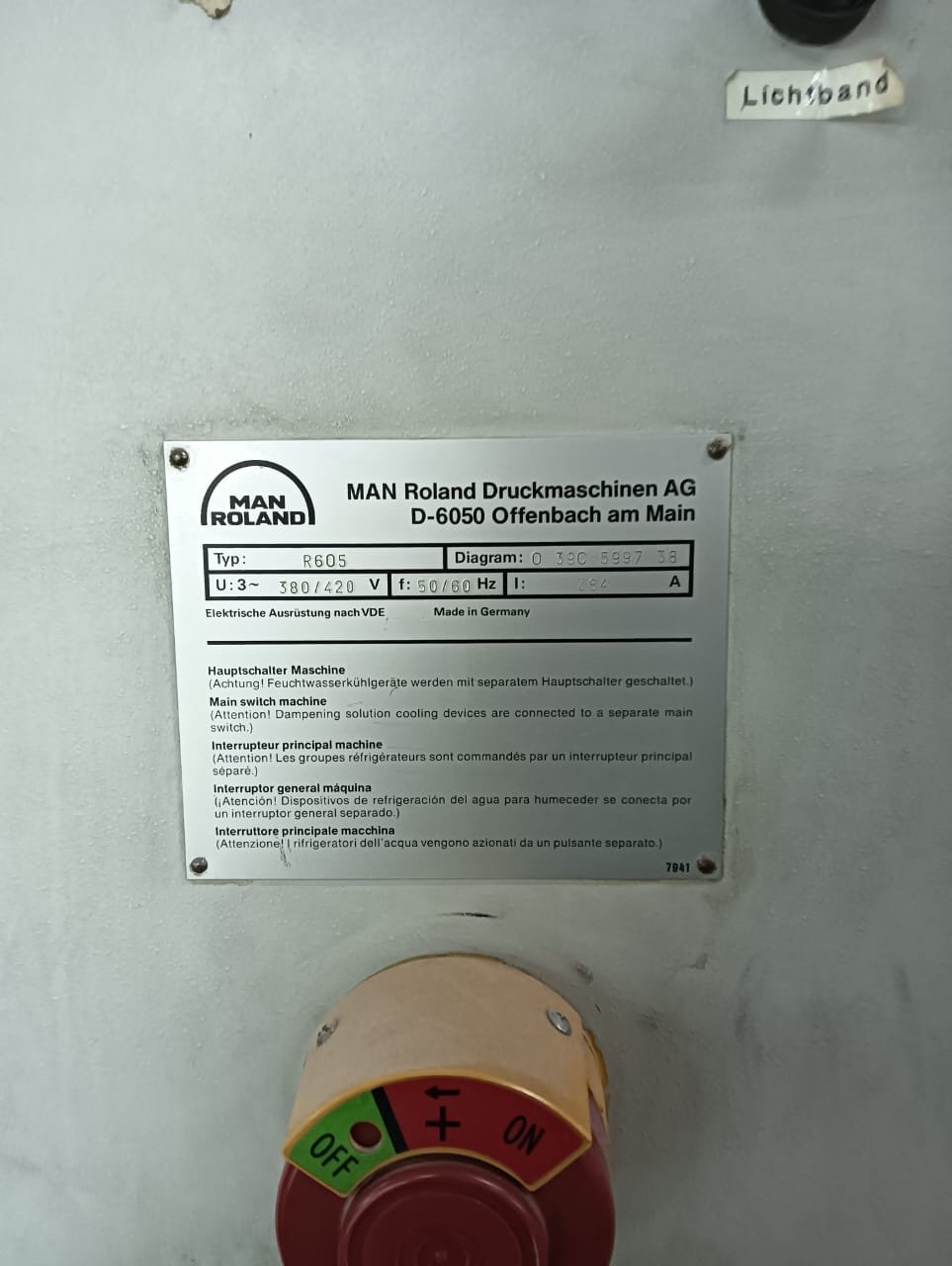MAN Roland 605+C, verkauft nach Lahore (Pakistan)