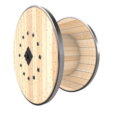Holztrommel Detailansicht