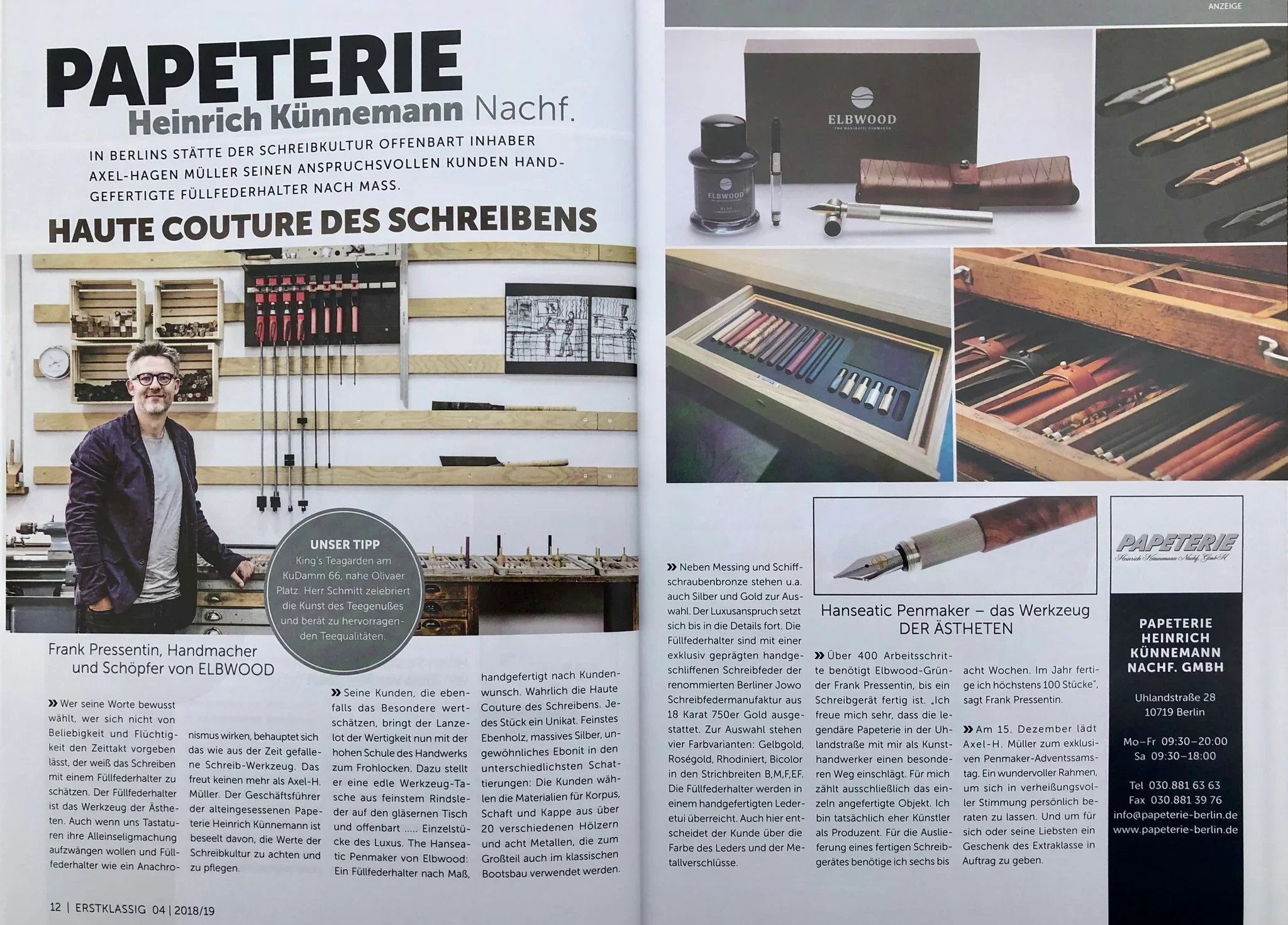 Bericht des Magazins ERSTKLASSIG 2018/19