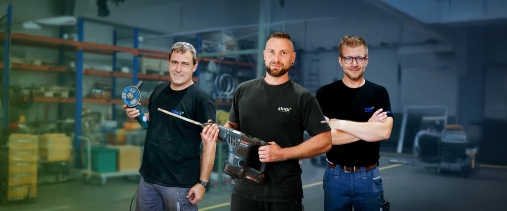 Serviceteam der STUCK Transportgeräte GmbH