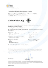 Akkreditierungsurkunde DAkkS