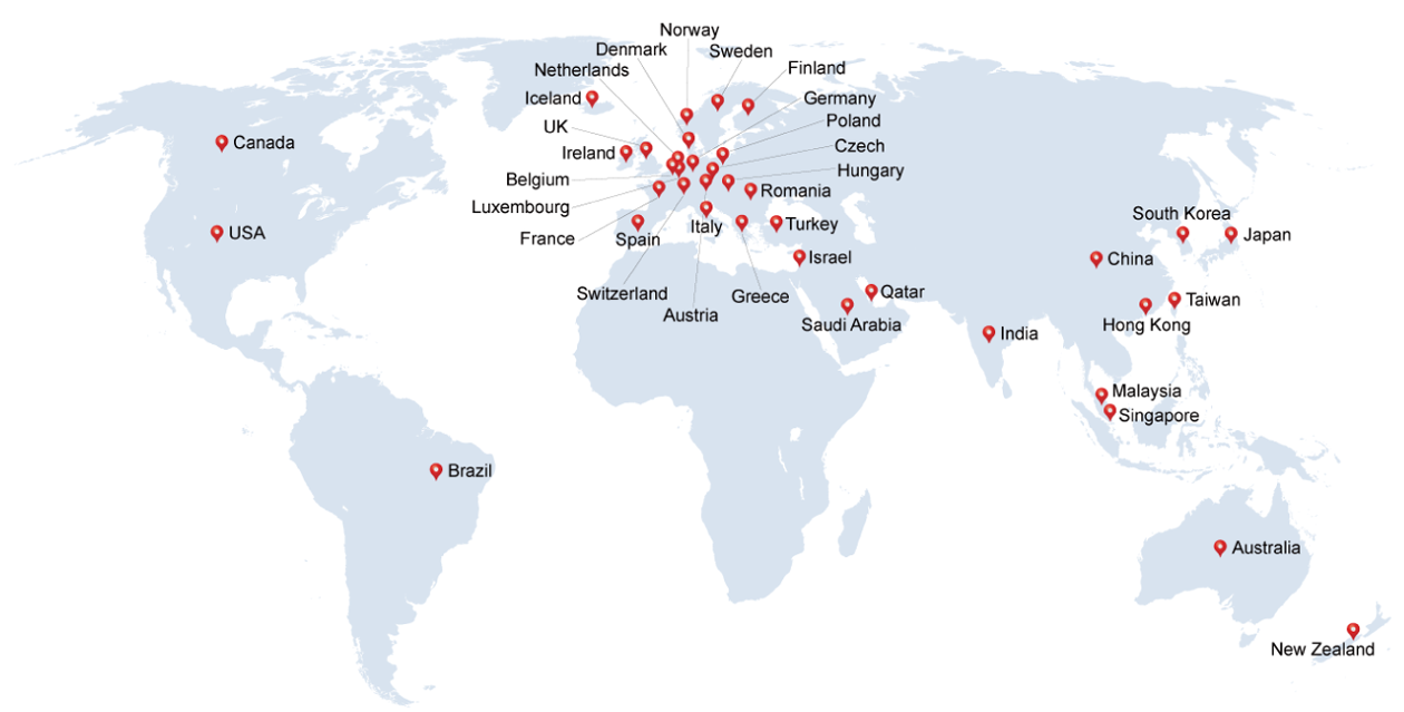 Globales Distributor-Netzwerk