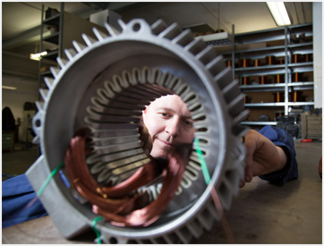 Electric motor (three-phase, AC, DC)