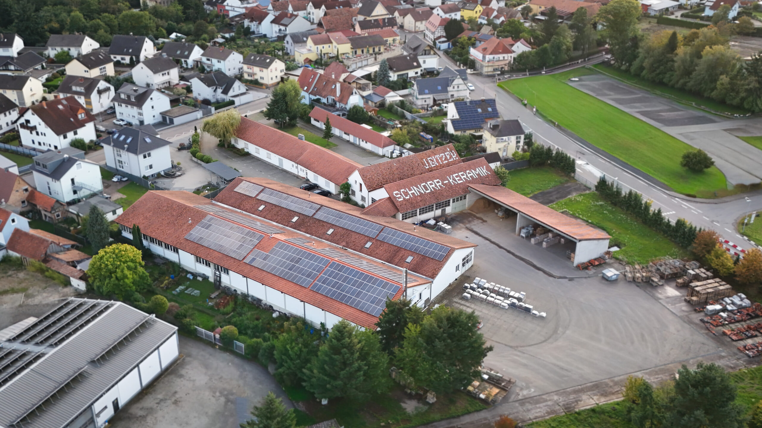 Luftaufnahme des Standorts Rheinzabern
