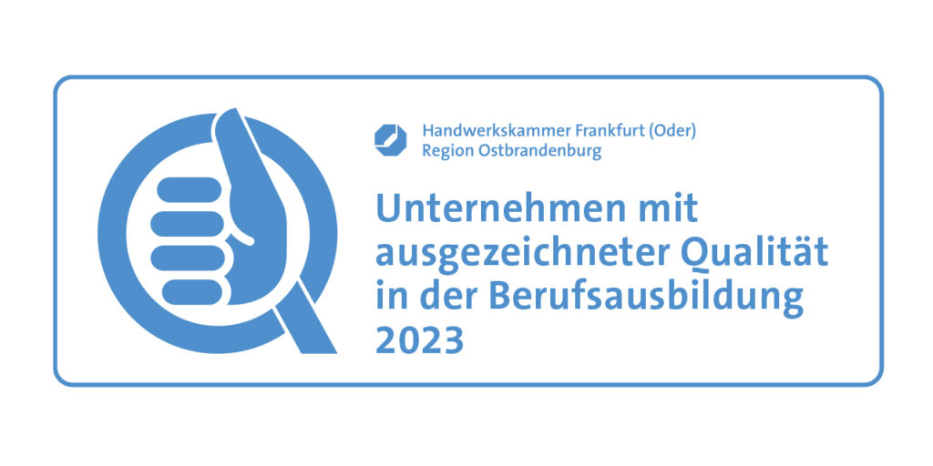 Auszeichnung für hervorragende Ausbildung 2023