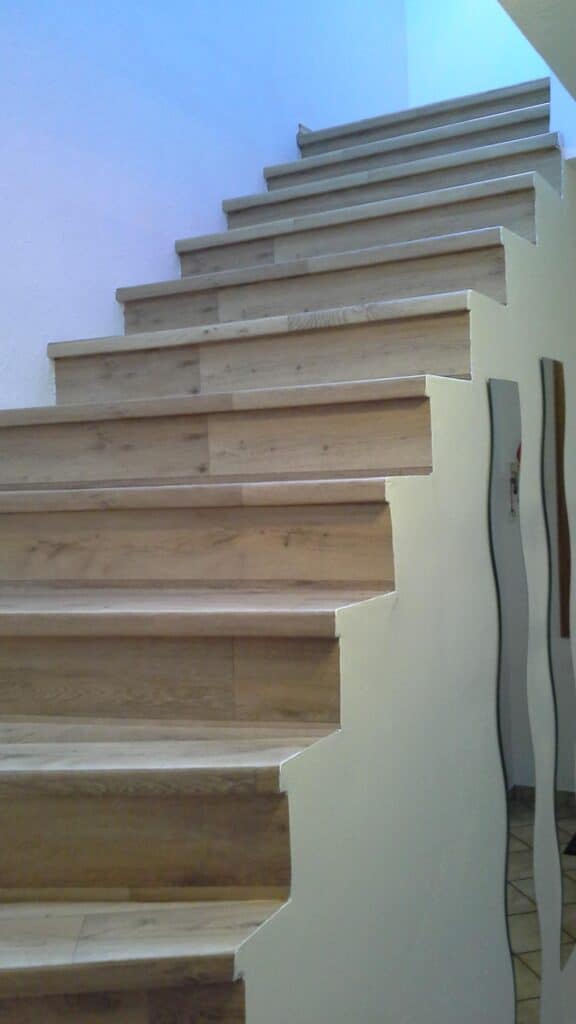 Floor covering on stairs