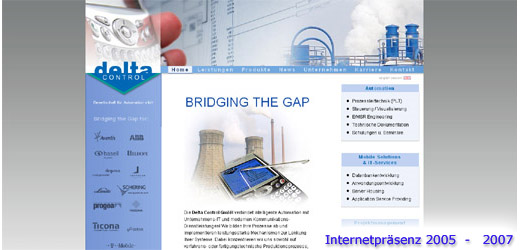 Webseite 2005–2007