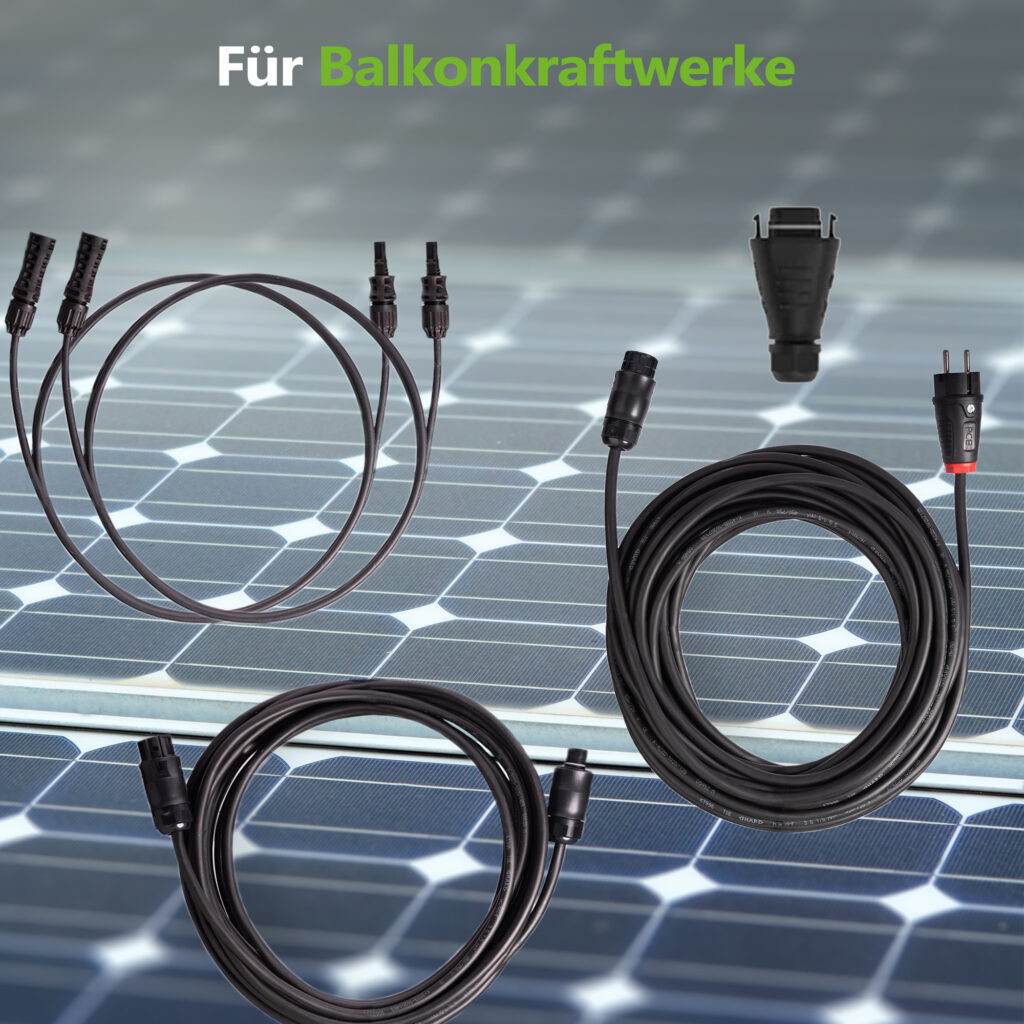 Kabelset für Balkonkraftwerke