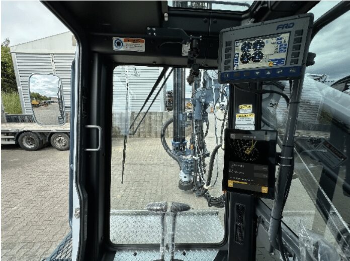 Xsite DRILL Steuerung im Führerhaus