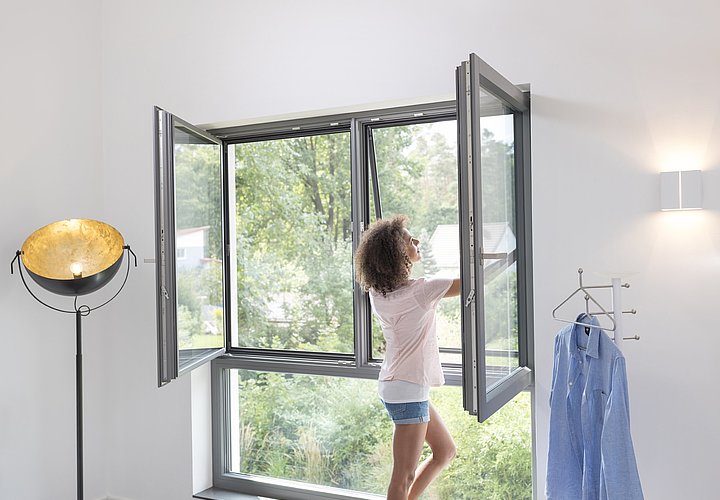 Anwendung Insektenschutz am Fenster
