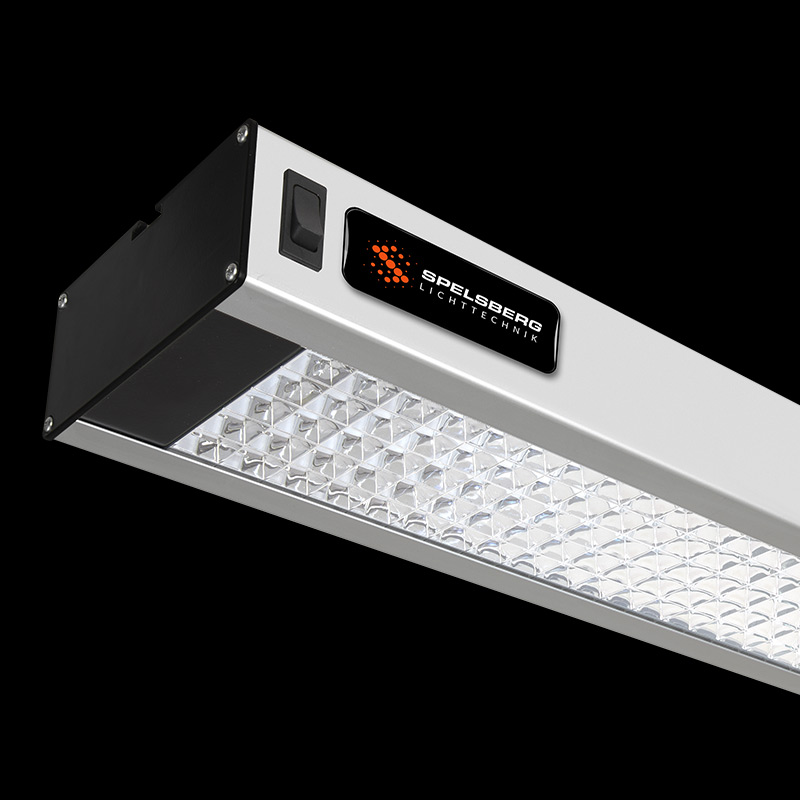 Arbeitsplatzleuchte Eco Line (Parabolraster)