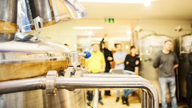 Produktion in der Braugallerie (Brauseminar)