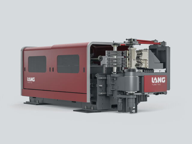 Baureihe MEDIUM – vollelektrische CNC-Dornbiegemaschine mit Hubtisch