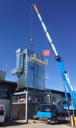 Montage eines Radialventilators