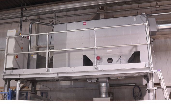 Entstauber SMU 100 bei der DFH-Haus GmbH