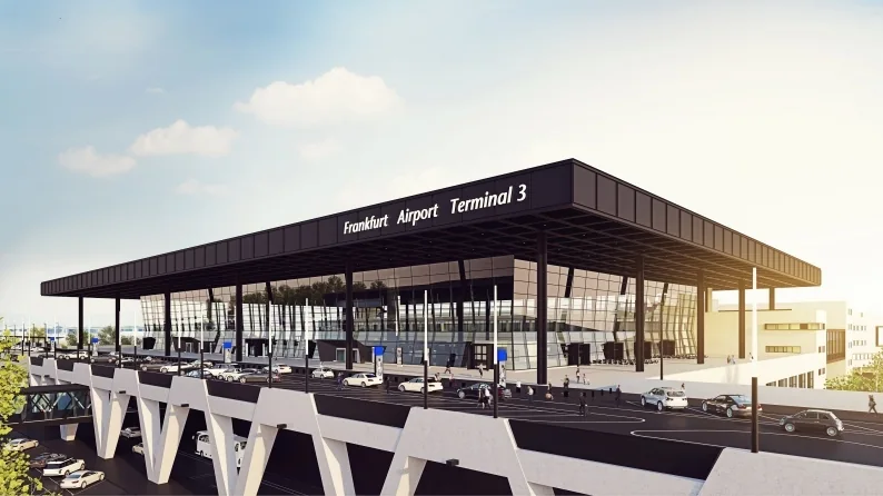 Visualisierung der Außenansicht von Terminal 3
