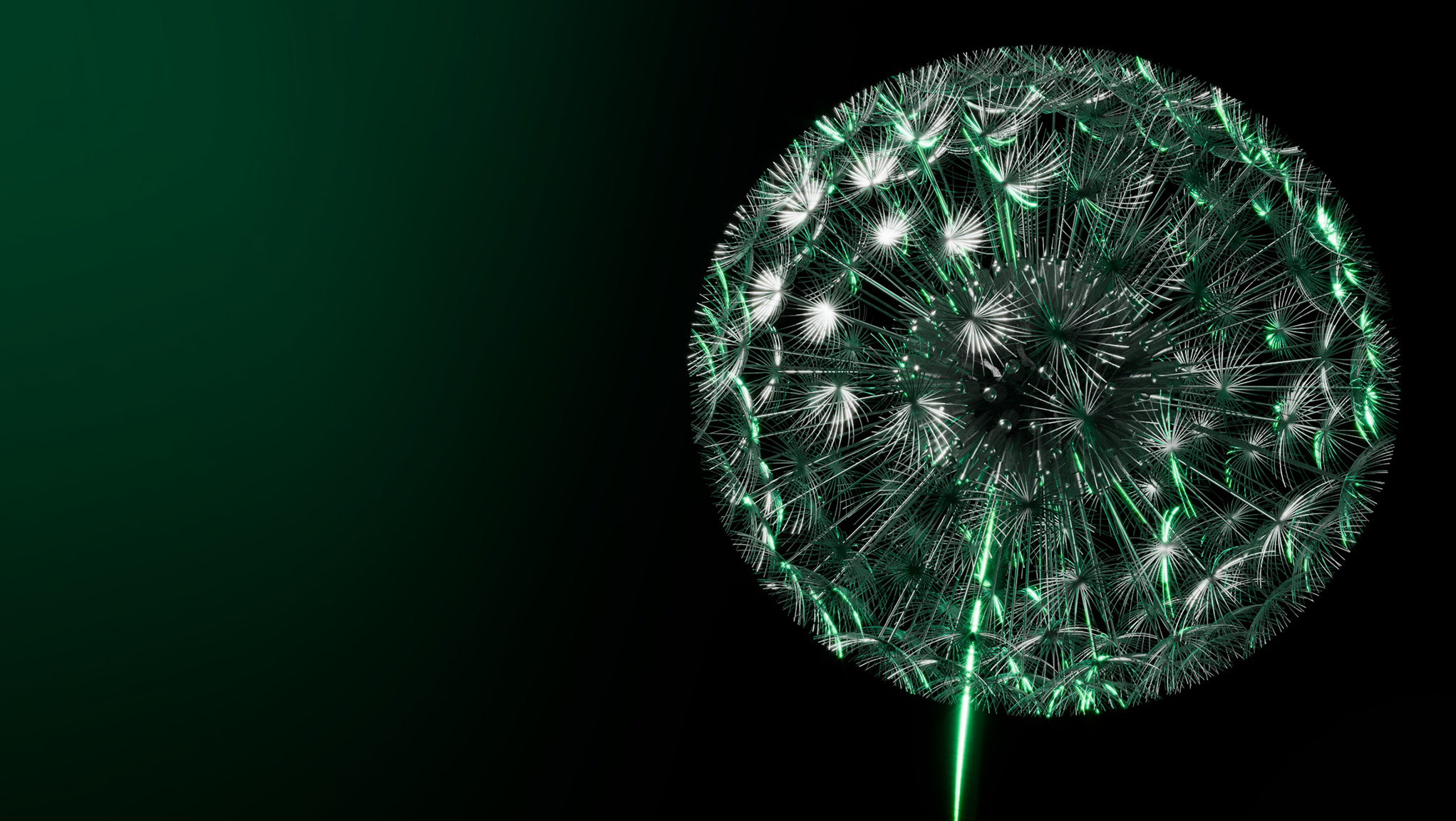 Eingespritztes Formteil (Pusteblume)
