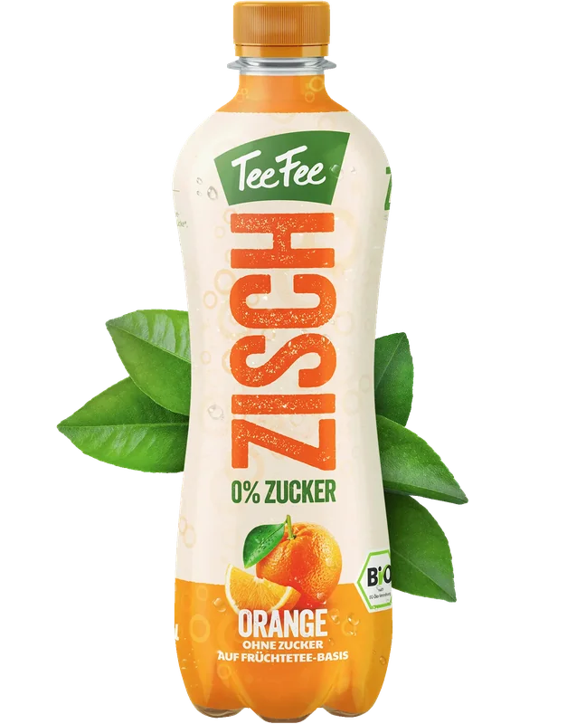 TeeFee ZISCH Orange, 500-ml-rePET-Flasche