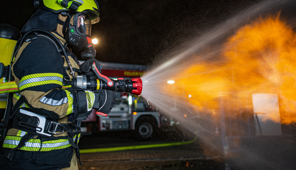 Brandbekämpfung im Einsatz