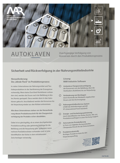 Automatisierung für Autoklaven