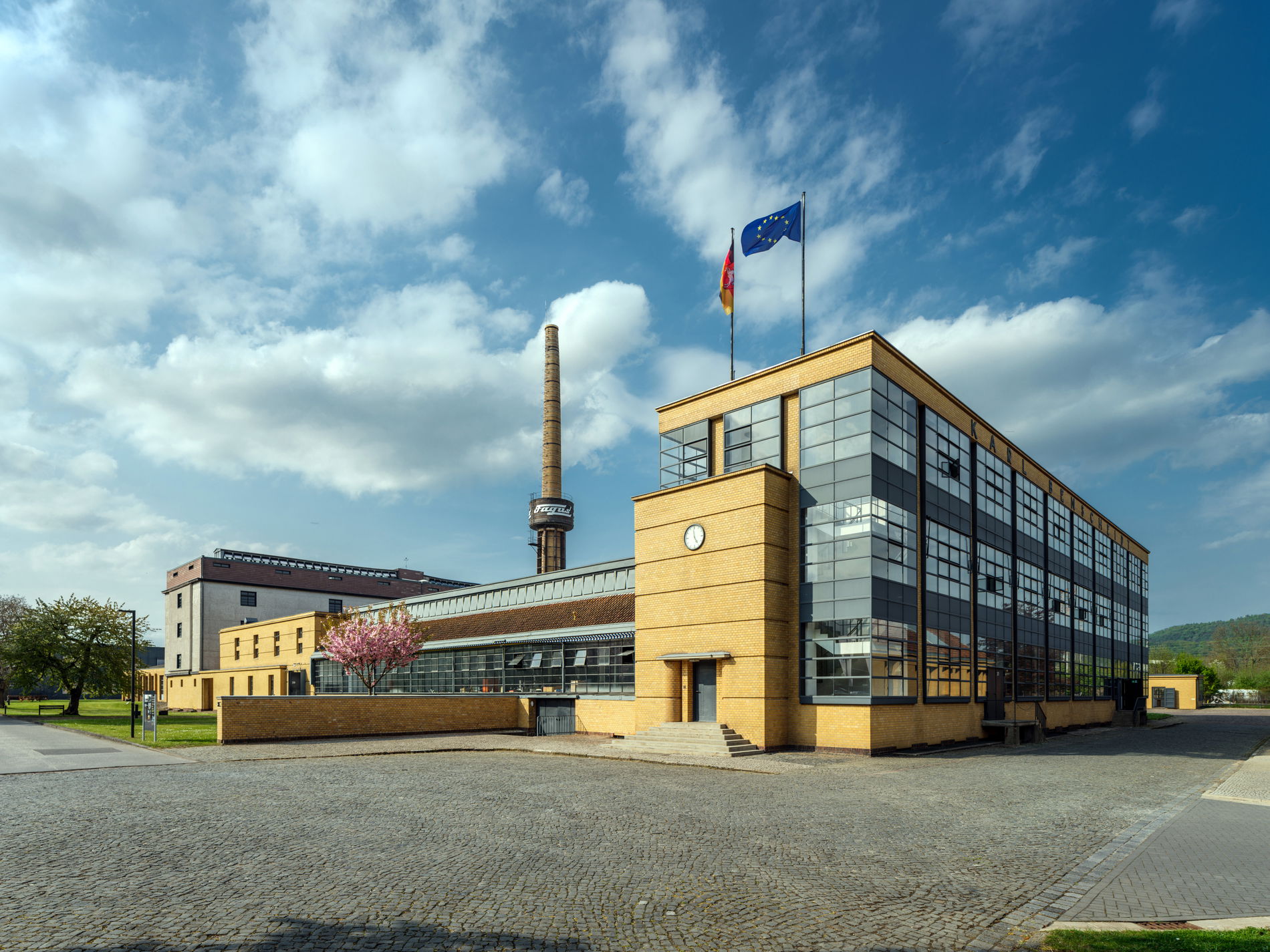 Außenansicht des UNESCO-Welterbes Fagus-Werk