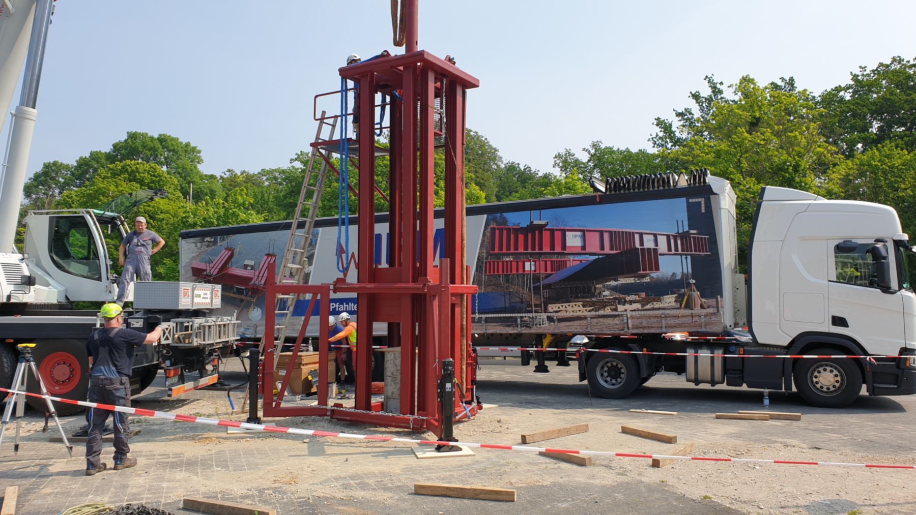 Spezialfreifallgewicht bis 14 t auf Lkw