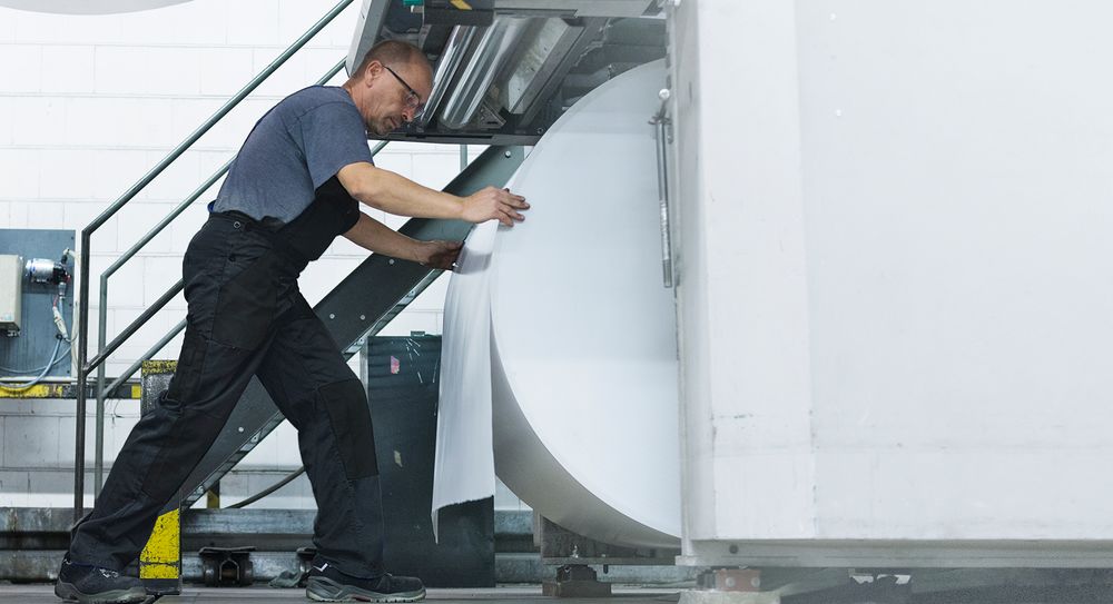 Produktionshalle Rollenoffsetdruck