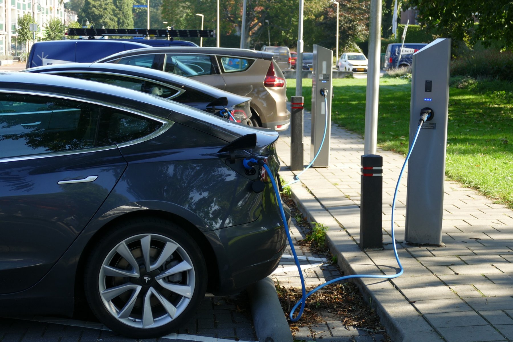 E-Ladestation in Betrieb