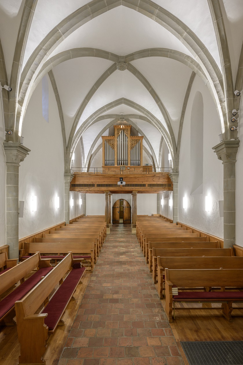 Kirche Gottstatt Orpund – Numinos-Spots mit DALI-Track-System