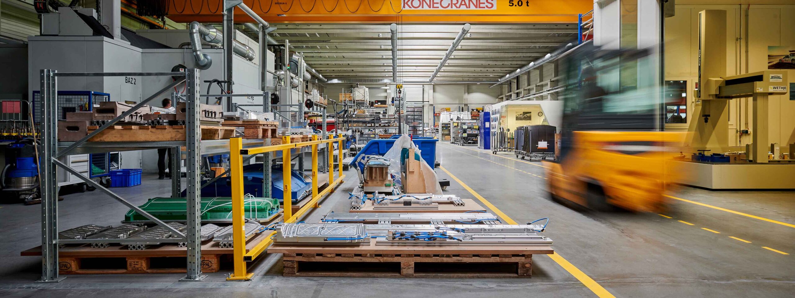 Werkshalle der Wethje Carbon Composites GmbH
