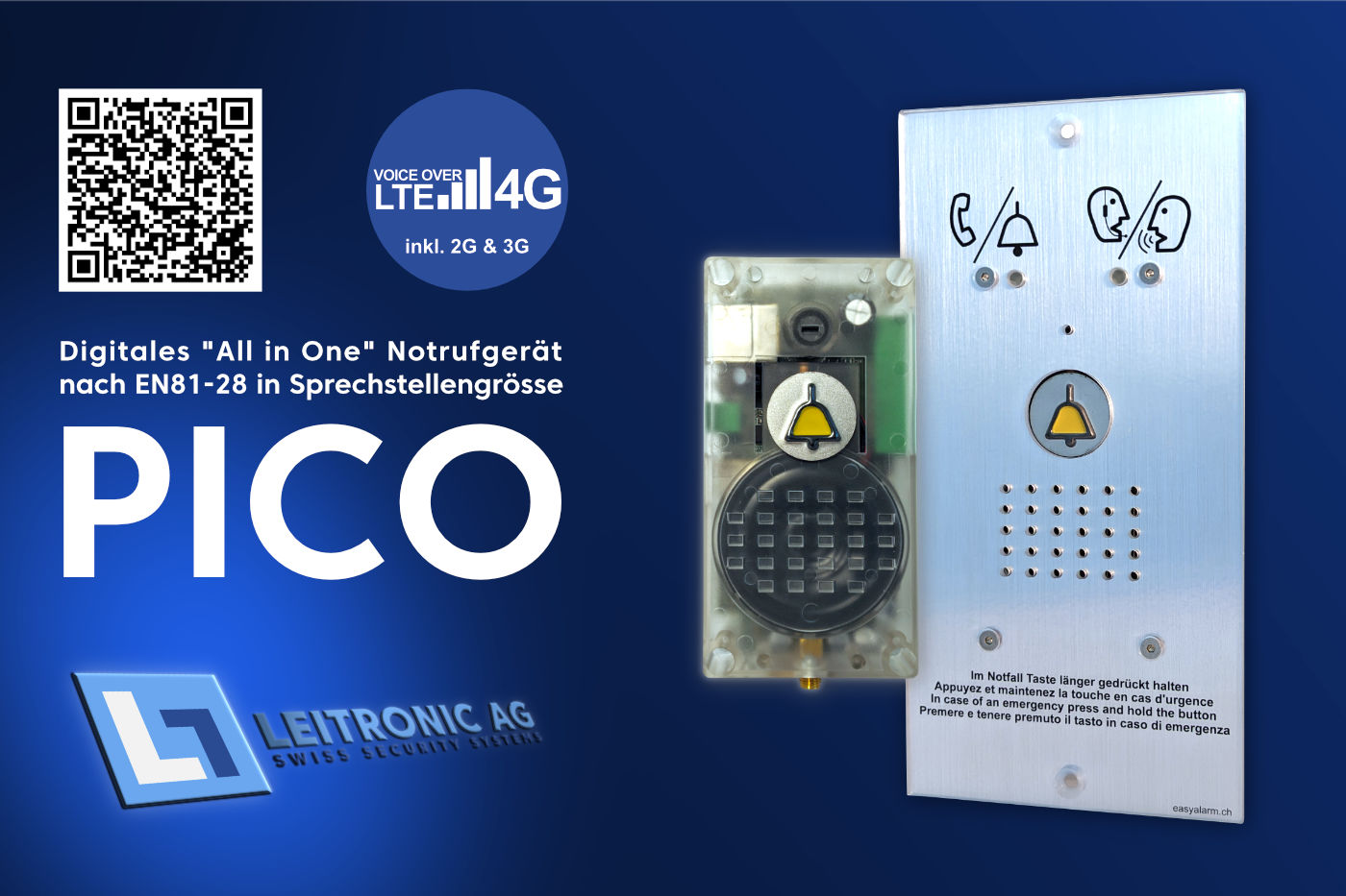 PICO – All-in-One Aufzugsnotrufgerät (4G/VoLTE)