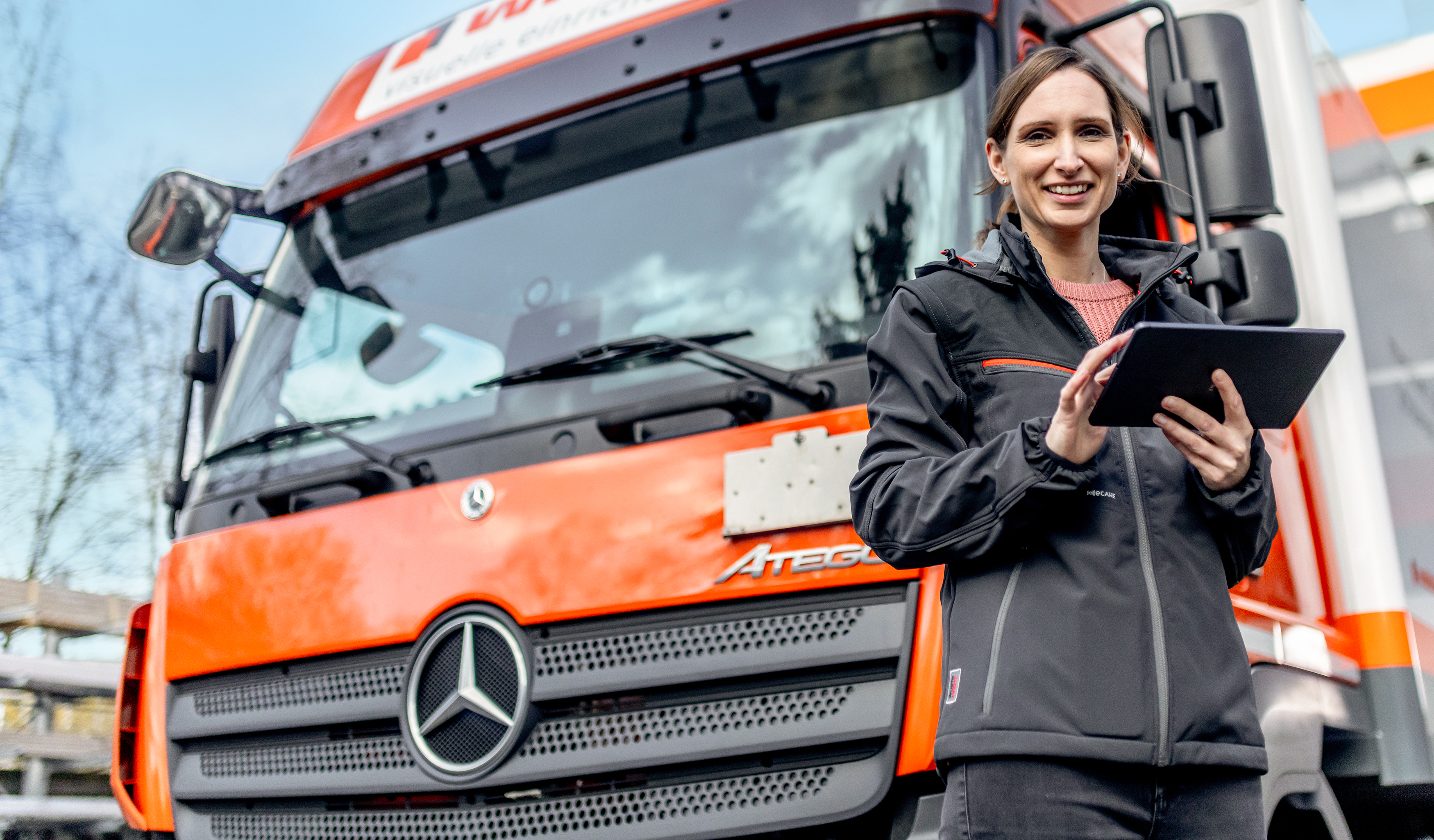Lieferung und Service mit eigener Flotte