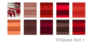 Plissee rot