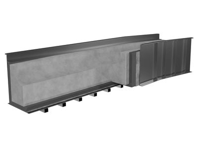 Inclined trough