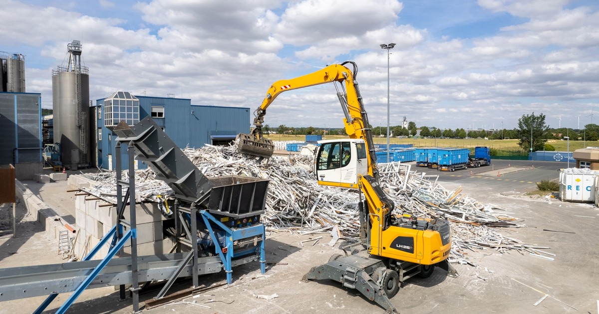 Schredder der Recyclinganlage
