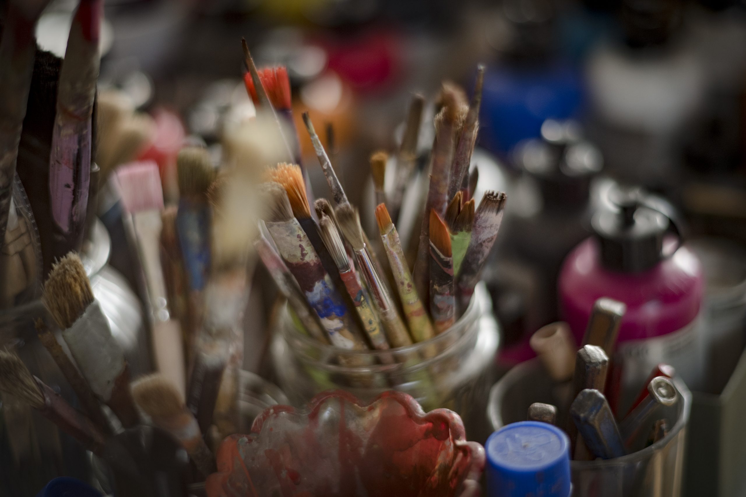 Leuchte im Showroom