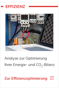 Effizienzanalyse zur Optimierung der Energie- und CO2-Bilanz